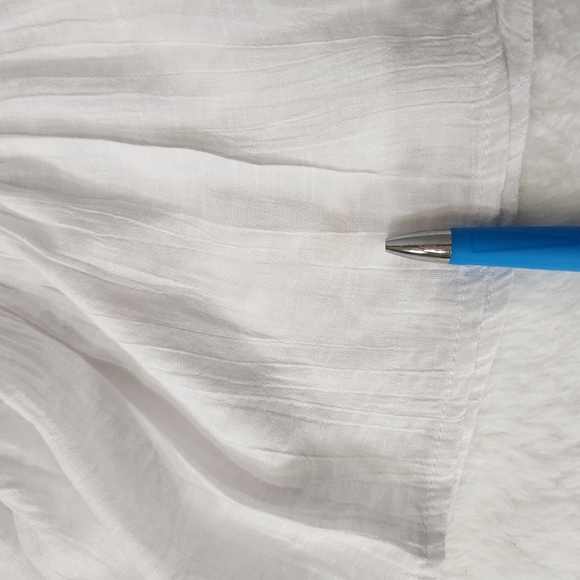 Counterparts White Lace Accent Blouse - Picture 10 of 10